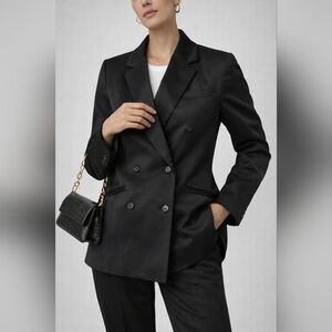 Kenzo Paris Vintage Women's Black Double-Breasted Blazer